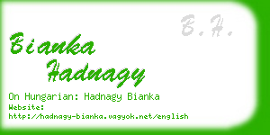 bianka hadnagy business card